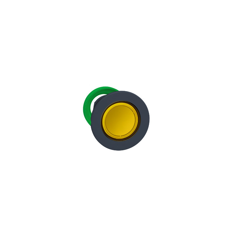 cabeza pulsador flush luminoso amarillo LED ref. ZB5FW383 Schneider Electric [PLAZO 3-6 SEMANAS]
