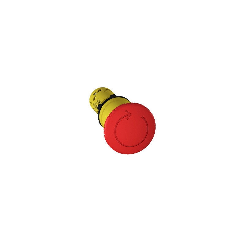 Parada emerg. Ø 22 - rojo - pulsad. de seta Ø 40 mm - girar para dcl.- 1 NO+1 NC ref. XB7NS8445 Schneider Electric [PLAZO 8-15 D