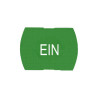 tapa verde marcada EIN" para pulsador rectangular Ø16" ref. ZB6YD318 Schneider Electric [PLAZO 3-6 SEMANAS]