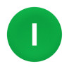 Tapa verde marcada i" para pulsador circular ø22" ref. ZBA331 Schneider Electric [PLAZO 3-6 SEMANAS]