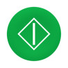 tapa verde marcada I" en un diamante para pulsador circular Ø22" ref. ZBA346 Schneider Electric [PLAZO 3-6 SEMANAS]