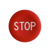 Tapa roja marcada stop" para pulsador circular ø22" ref. ZBA434 Schneider Electric [PLAZO 3-6 SEMANAS]