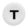 TAPA BLANCA PARA PULS.FLUSH CON MARCAJE T"" ref. ZBAF145 Schneider Electric [PLAZO 3-6 SEMANAS]