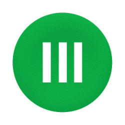 TAPA VERDE PARA PULS.FLUSH CON MARCAJE III"" ref. ZBAF337 Schneider Electric [PLAZO 3-6 SEMANAS]