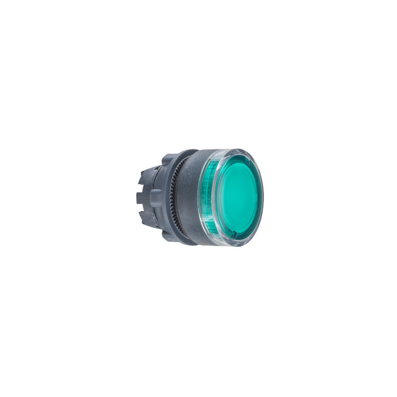 Cabeza pulsador luminoso verde ø 22 ref. ZB5AW333 Schneider Electric