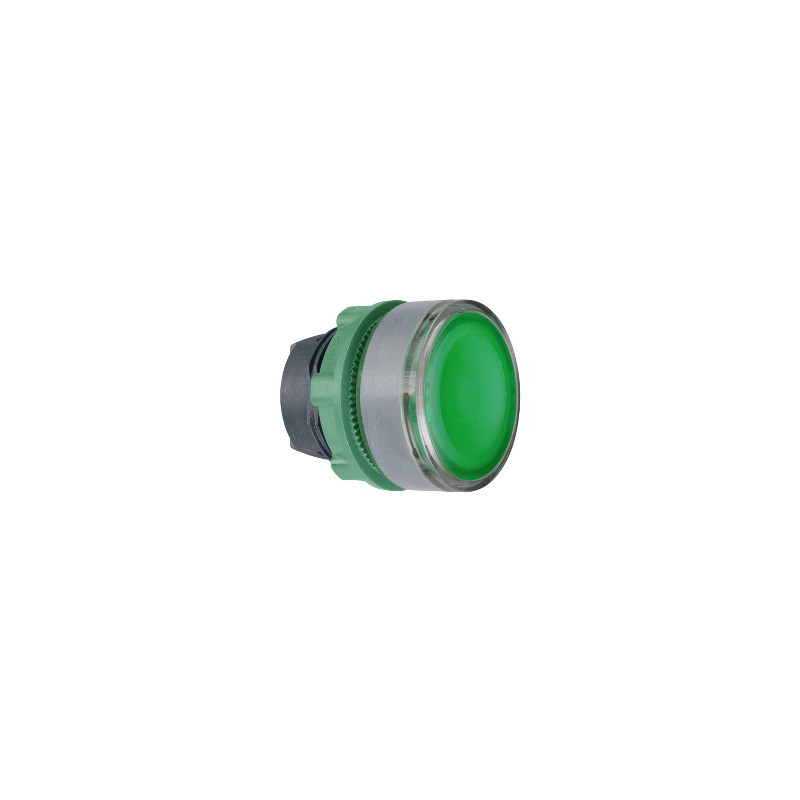 CABEZA PULS.LUM.VERDE LED COL.GR. ref. ZB5AW333C0 Schneider Electric [PLAZO 3-6 SEMANAS]