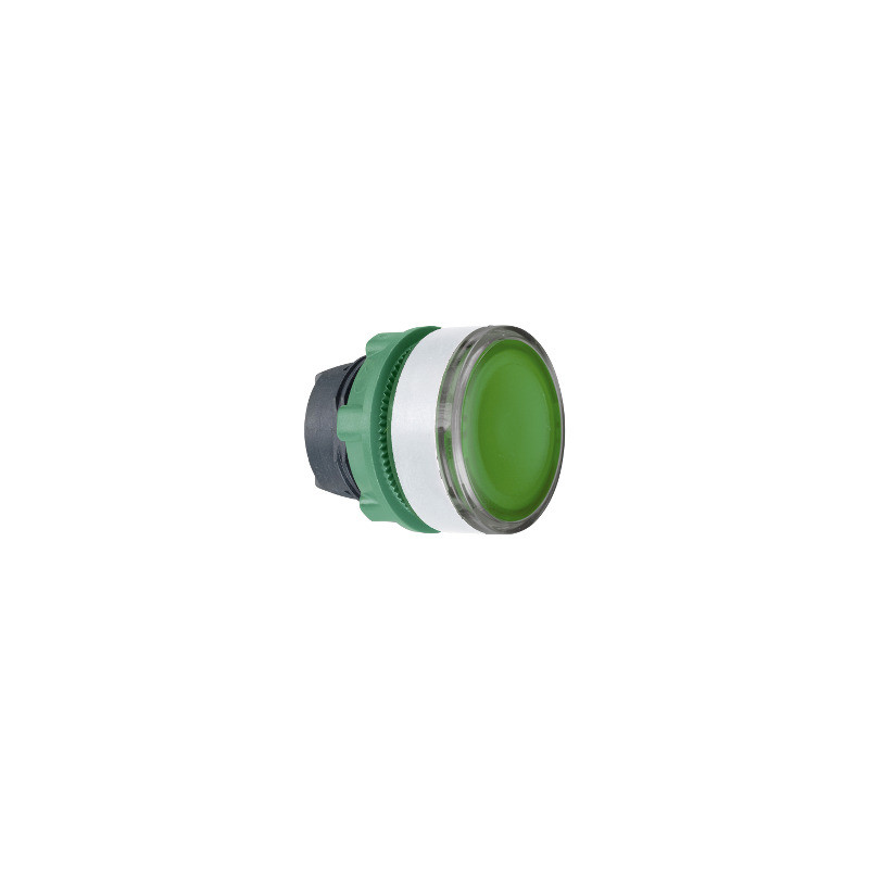 CABEZA PULS.LUM.VERDE LED COL.BL. ref. ZB5AW333C1 Schneider Electric [PLAZO 3-6 SEMANAS]