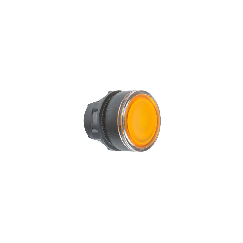Cabeza pulsador luminoso naranja ø 22 para lámpara BA9s ref. ZB5AW35 Schneider Electric [PLAZO 3-6 SEMANAS]