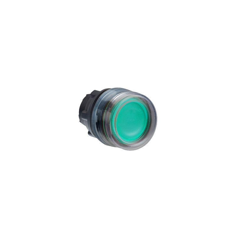 Cabeza pulsador luminoso con capuchón verde ø 22 ref. ZB5AW533 Schneider Electric [PLAZO 3-6 SEMANAS]