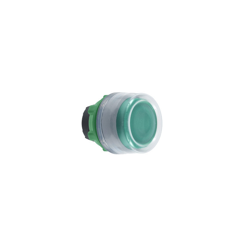 CABEZA PULS.LUM.VERDE CON CAP.TRANSP.LED COL.GR. ref. ZB5AW533C0 Schneider Electric [PLAZO 3-6 SEMANAS]