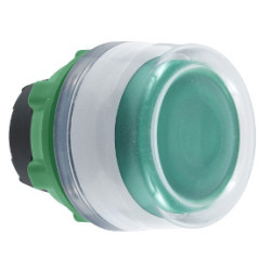 CABEZA PULS.LUM.VERDE CON CAP.TRANSP.LED COL.BL. ref. ZB5AW533C1 Schneider Electric [PLAZO 3-6 SEMANAS]