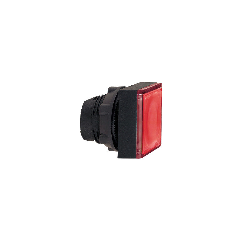 cabeza pulsador cuadrado luminoso rojo Ø22 pulsar-pulsar ref. ZB5CH343 Schneider Electric [PLAZO 3-6 SEMANAS]