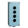 die-cast empty control station - XAPM - Ø 22 - zinc alloy - 4 openings ((*)) ref. XAPM3504H29 Schneider Electric [PLAZO 8-15 DIA