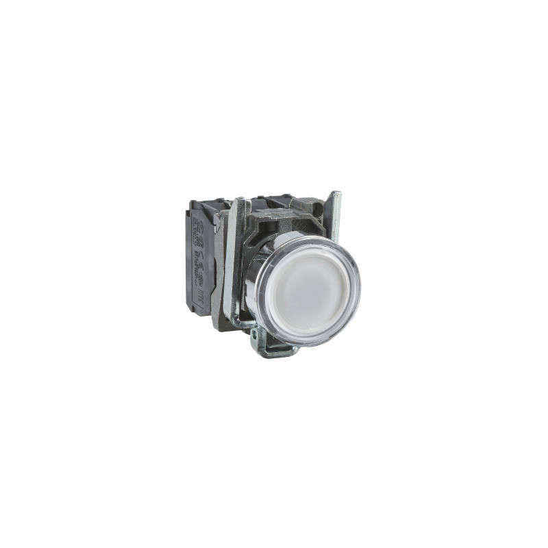 Pulsador luminoso blanco ø22 - 1NA+1NC - 110…120v ref. XB4BW31G5 Schneider Electric [PLAZO 3-6 SEMANAS]