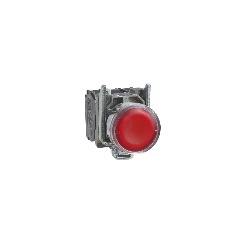 Pulsador luminoso rojo ø 22 - 1NA+1NC - 250v ref. XB4BW3465 Schneider Electric [PLAZO 3-6 SEMANAS]