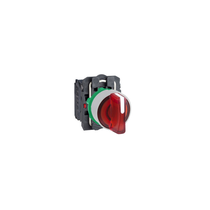 SELECTOR LUM.ROJO 3 POS.FIJAS 230VAC 1NA1NC COL.BL. ref. XB5AK134M5C1 Schneider Electric [PLAZO 3-6 SEMANAS]