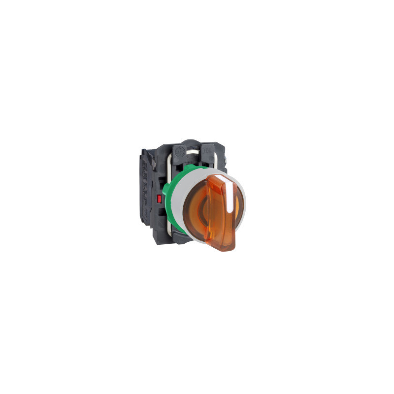 SELECTOR LUM.NARANJA 3 POS.FIJAS 24VAC/DC 1NA1NC COL.BL. ref. XB5AK135B5C1 Schneider Electric [PLAZO 3-6 SEMANAS]