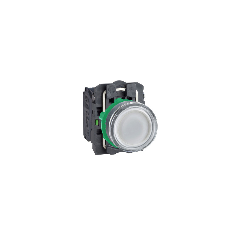 pulsador luminoso blanco Ø22 - LED 24V - 2Na+1NC ref. XB5AW31B1 Schneider Electric [PLAZO 3-6 SEMANAS]
