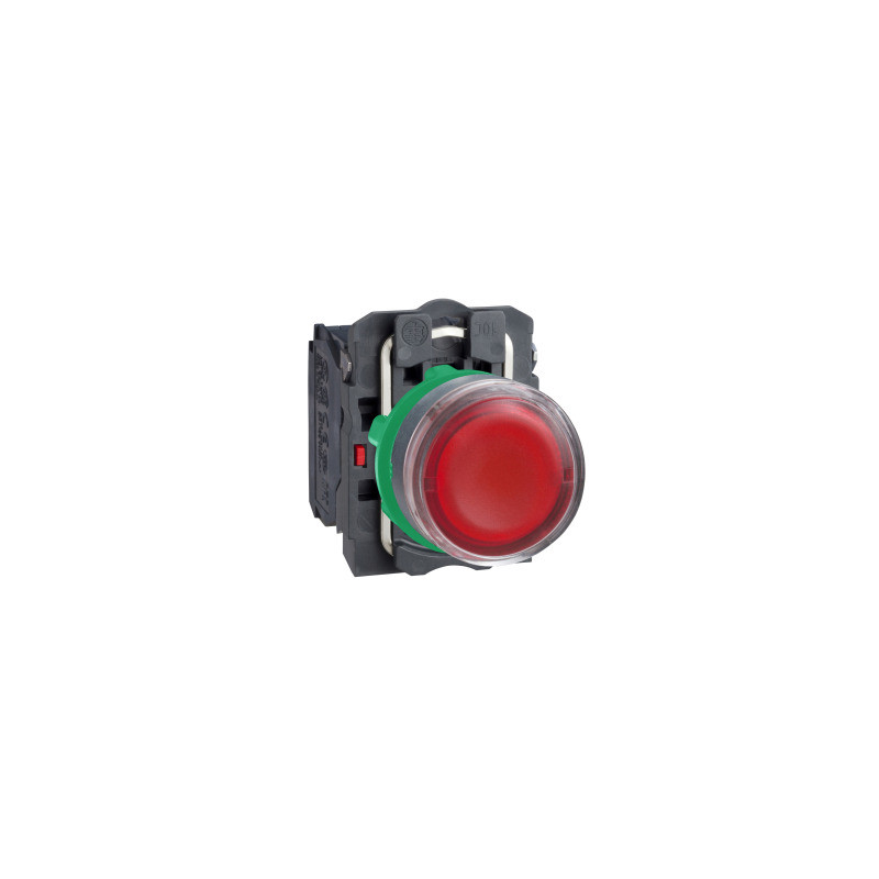 Pulsador luminoso rojo ø 22 - 1NA+1NC - 220…240v ref. XB5AW3445 Schneider Electric [PLAZO 3-6 SEMANAS]