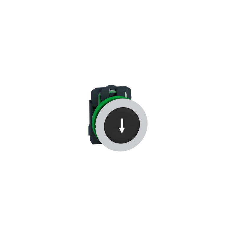PULS.FLUSH NEGRO 1NA CON MARCAJE FLECHA COL.BL. ref. XB5FA3351C1 Schneider Electric [PLAZO 3-6 SEMANAS]
