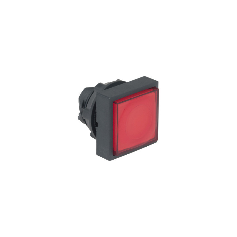 Cabeza pulsador cuadrado saliente luminoso rojo ø 22 ref. ZB5CW143 Schneider Electric [PLAZO 3-6 SEMANAS]