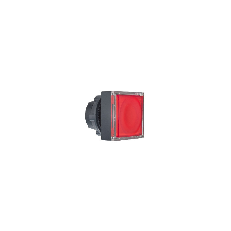 Cabeza pulsador cuadrado luminoso rojo ø 22 ref. ZB5CW343 Schneider Electric [PLAZO 3-6 SEMANAS]