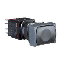 Pulsador rectangular negro ø 16 - 1NC ref. XB6DA22B Schneider Electric [PLAZO 3-6 SEMANAS]