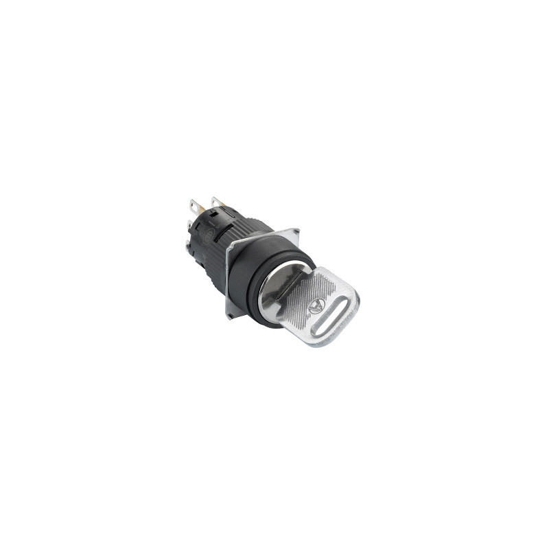 Selector llave 132 circular negro ø 16 - 2 posiciones fijas - 1NAnc ref. XB6EAG221P Schneider Electric [PLAZO 3-6 SEMANAS]