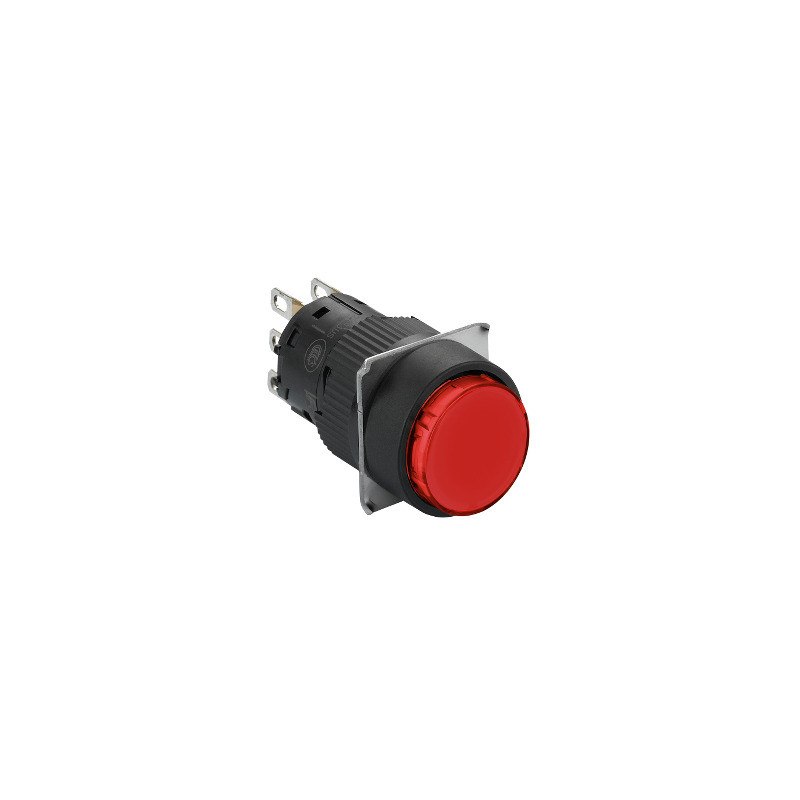 pulsador luminoso circular rojo Ø16 - 1NANC - 24V ref. XB6EAW4B1P Schneider Electric [PLAZO 3-6 SEMANAS]