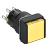 pulsador luminoso cuadrado amarillo Ø16 - pulsar-pulsar - 2NANC - 24V ref. XB6ECF5B2P Schneider Electric [PLAZO 3-6 SEMANAS]