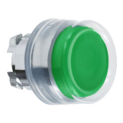Cabeza pulsador saliente con capuchón verde ø 22 ref. ZB4BP3 Schneider Electric