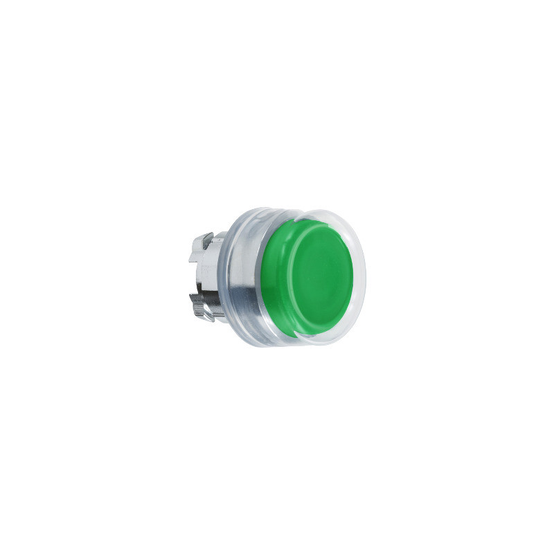 Cabeza pulsador saliente con capuchón verde ø 22 ref. ZB4BP3 Schneider Electric