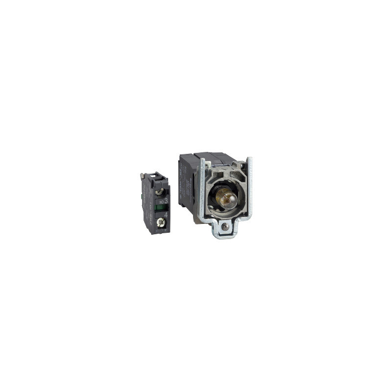 Cuerpo con bloque luminoso/anillo de fijación para lámpara BA9s 1NA - 220…240v ref. ZB4BW041 Schneider Electric [PLAZO 8-15 DIAS