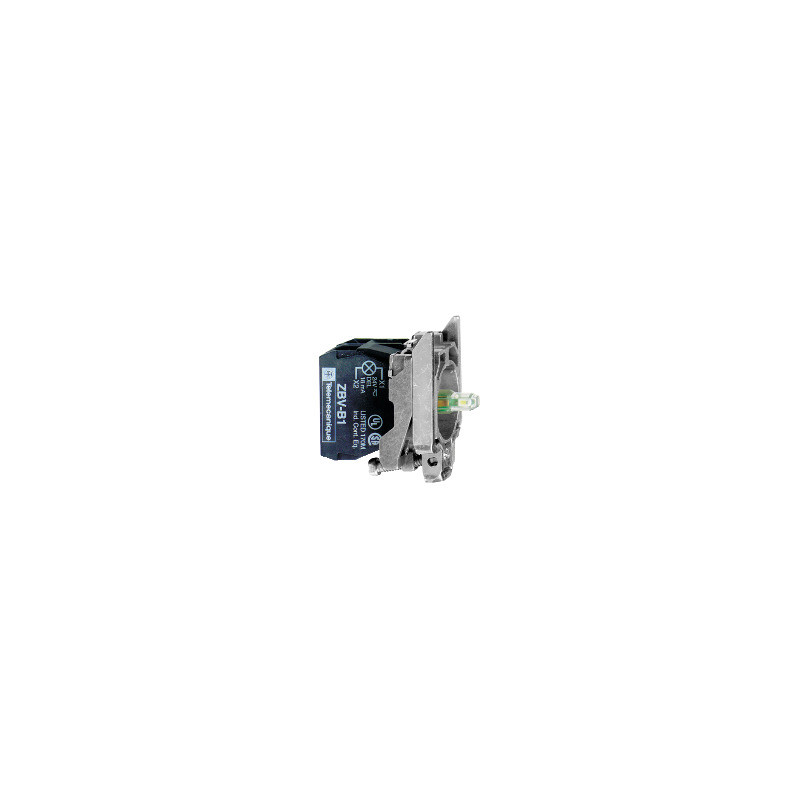 Cuerpo con bloque luminoso blanco/anillo de fijación led 110…120V 2 na ref. ZB4BW0G13 Schneider Electric [PLAZO 3-6 SEMANAS]