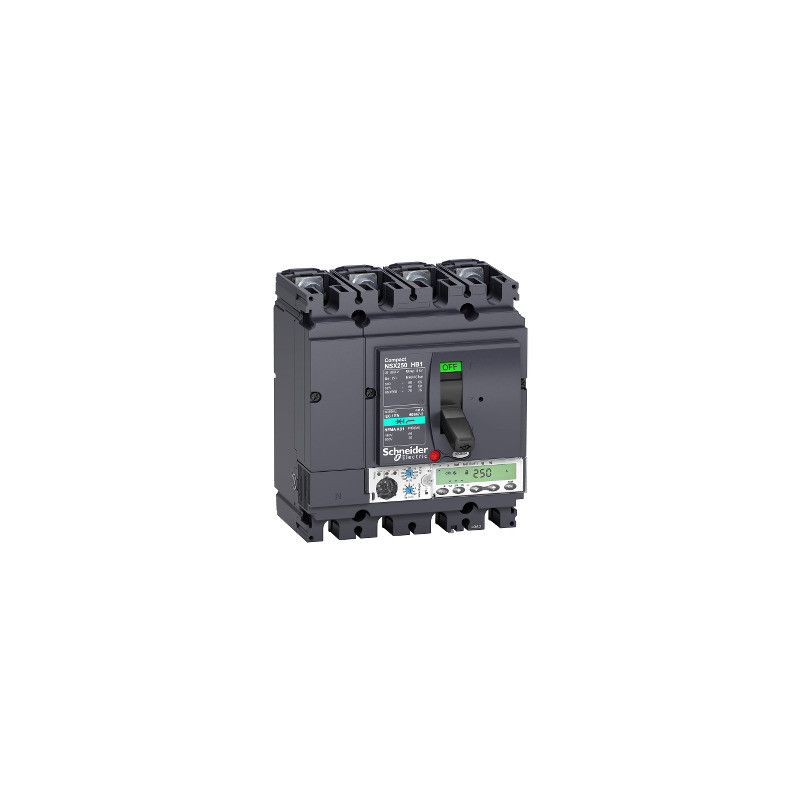 Interruptor automático Compact NSX100HB1 - Micrologic 6.2 E - 100 A - 4 polos 4R ref. LV433314 Schneider Electric [PLAZO 8-15 DI