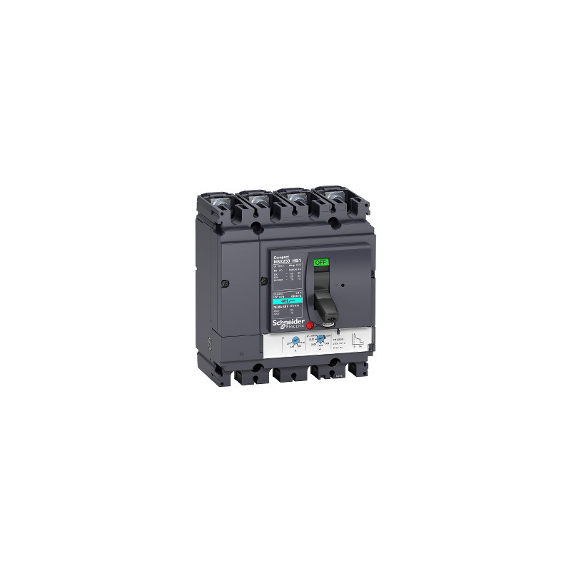 Interruptor automático Compact NSX250HB1 - TMD - 200 A - 4 polos 4R ref. LV433483 Schneider Electric [PLAZO 3-6 SEMANAS]