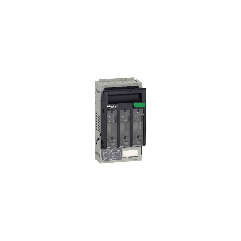 fuse switch disconnector, Fupact ISFT160, 160 A, DIN NH00, 3 poles, backplate mounting, M8 terminals ref. LV480801 Schneider Ele