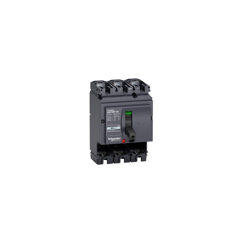 Bloque de corte Compact NSX160F DC - 160 A - 3 polos ref. LV438103 Schneider Electric [PLAZO 3-6 SEMANAS]