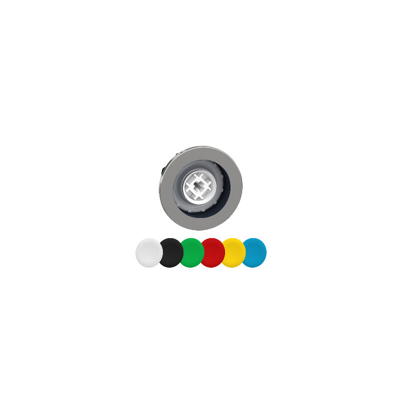 CABEZA PULS.FLUSH CON 6 PLACAS DE COLORES ref. ZB4FA9 Schneider Electric [PLAZO 3-6 SEMANAS]