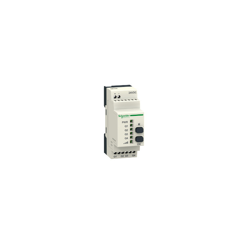 Receptor programable - 4 pnp - 200 ma - 24V dc - 2 pulsadores - 6 leds ref. ZBRRC Schneider Electric [PLAZO 3-6 SEMANAS]