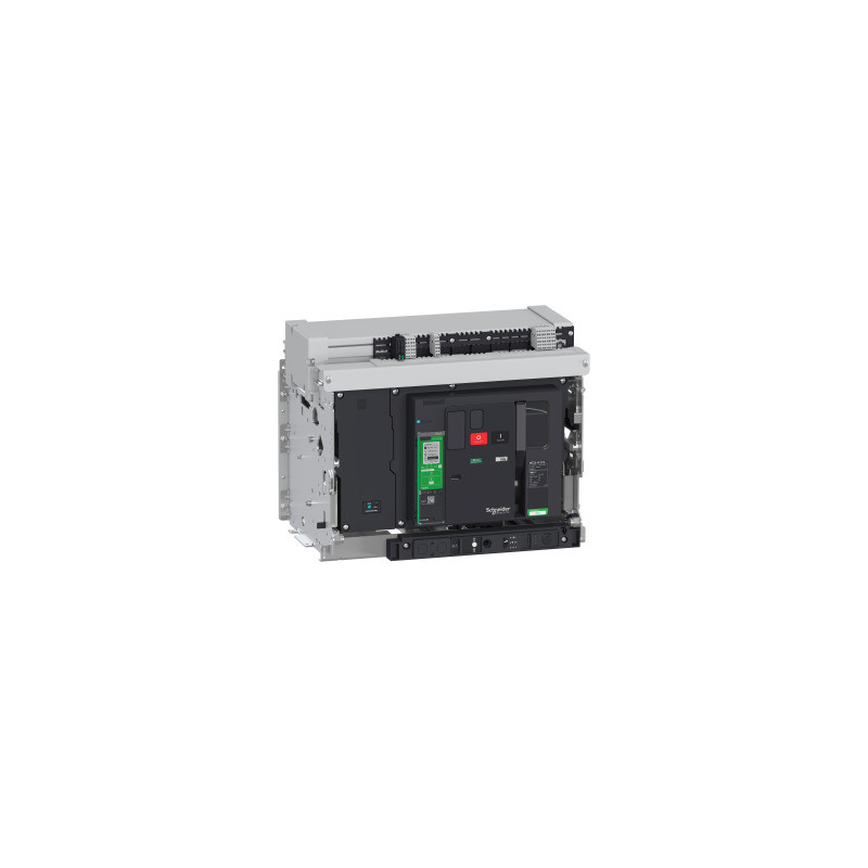circuit breaker basic frame, Masterpact MTZ2 16H1b, 1600 A, 85 kA at 415 VAC 50/60 Hz, 4P, drawout, without Micrologic