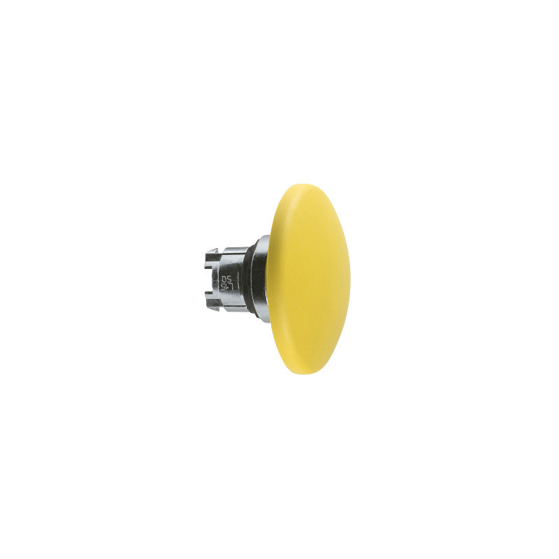 yellow Ø60 mushroom pushbutton head Ø22 spring return ref. ZB4BR516 Schneider Electric [PLAZO 3-6 SEMANAS]