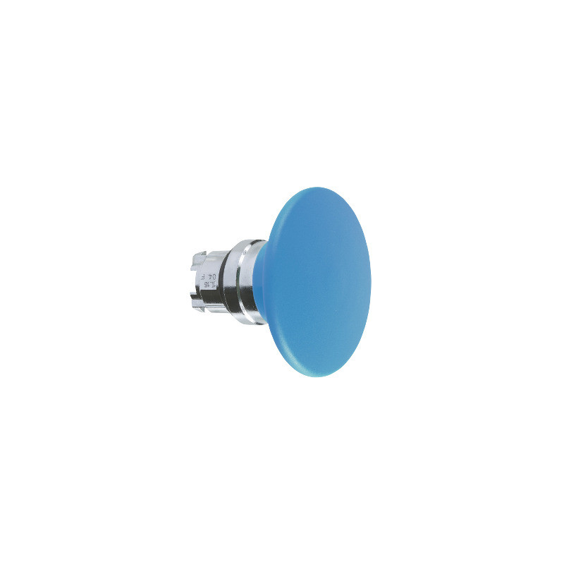 blue Ø60 mushroom pushbutton head Ø22 spring return ref. ZB4BR616 Schneider Electric [PLAZO 3-6 SEMANAS]