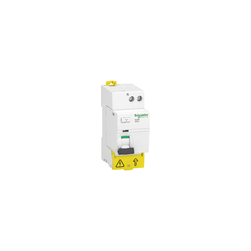Acti9 iID40 - interruptor diferencial - 1P+N - 40A - 30mA - tipo A-SI ref. A9R83640 Schneider Electric [PLAZO 3-6 SEMANAS]