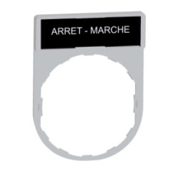 PORTAETIQ.30x40MM CON ETIQ. ARRET-MARCHE" COL.BL." ref. ZBY2166C1 Schneider Electric [PLAZO 3-6 SEMANAS]