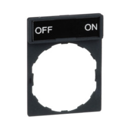 Porta-etiqueta 30 x 40 mm para etiqueta 8 x 27 mm con marcaje off-on ref. ZBY2367 Schneider Electric [PLAZO 3-6 SEMANAS]