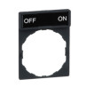 Porta-etiqueta 30 x 40 mm para etiqueta 8 x 27 mm con marcaje off-on ref. ZBY2367 Schneider Electric [PLAZO 3-6 SEMANAS]
