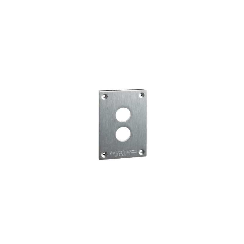 placa frontal perforada - XAP-E - metal - 2 aperturas horizontales ref. XAPE302 Schneider Electric [PLAZO 3-6 SEMANAS]