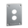 placa frontal perforada - XAP-E - metal - 2 aperturas horizontales ref. XAPE302 Schneider Electric [PLAZO 3-6 SEMANAS]