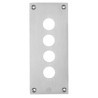 placa frontal perforada - XAP-E - metal - 4 aperturas horizontales ref. XAPE304 Schneider Electric [PLAZO 3-6 SEMANAS]